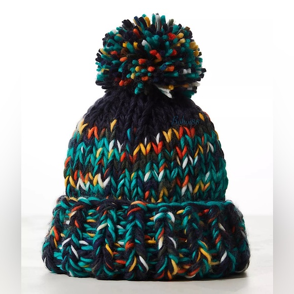 Free People Accessories - NEW Free People Tide Knit Pom Beanie